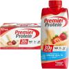 Premier Protein Protein Shake, Chocolate Peanut Butter, 30g Protein, 1g Sugar, 11 fl oz Pack of 12(Strawberries & Cream)