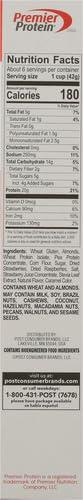 image:imagePremier Protein Mixed Berry Almond cereal high protein cereal protein rich breakfast or snack made with real berries and almonds 30 Ounce 1 CountMixed Berry