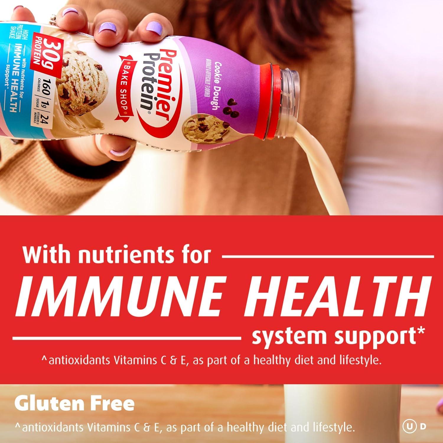 image:imagePremier Protein Shake LIMITED EDITION Salted Caramel Popcorn 30g Protein 1g Sugar 24 Vitamins amp Minerals to Support Immune Health 115 fl oz 12 PackCookie Dough