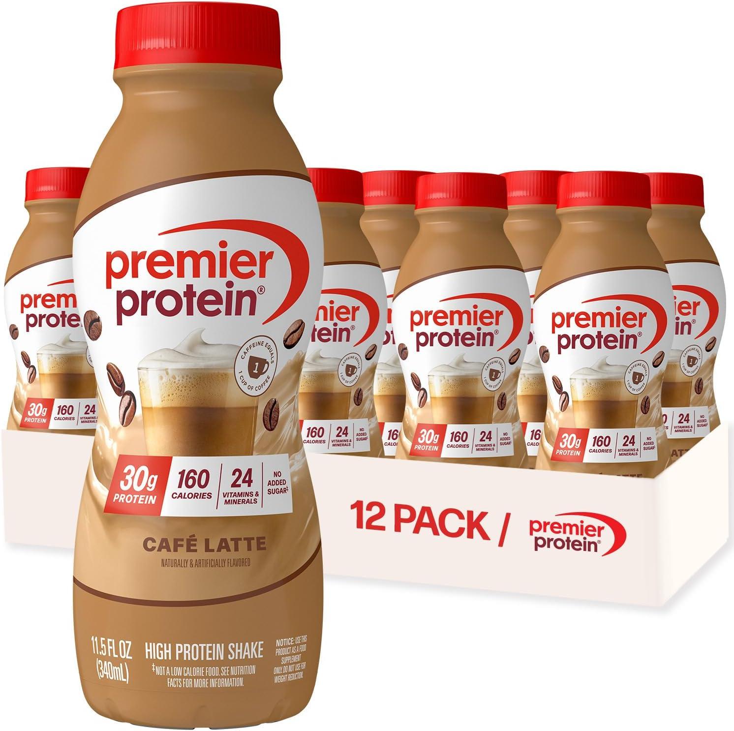 image:imagePremier Protein Shake LIMITED EDITION Salted Caramel Popcorn 30g Protein 1g Sugar 24 Vitamins amp Minerals to Support Immune Health 115 fl oz 12 PackCafe Latte with Caffeine