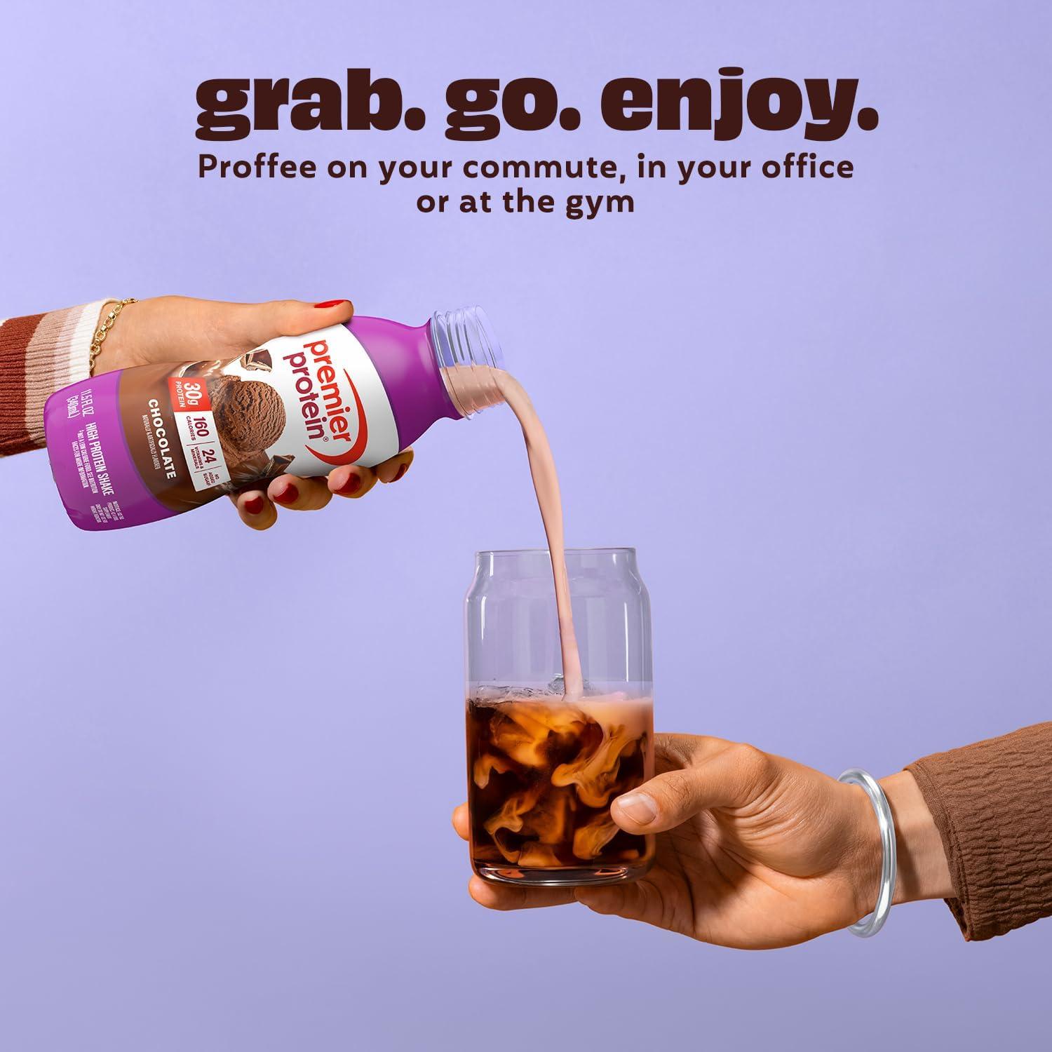 image:imagePremier Protein Shake LIMITED EDITION Salted Caramel Popcorn 30g Protein 1g Sugar 24 Vitamins amp Minerals to Support Immune Health 115 fl oz 12 PackChocolate