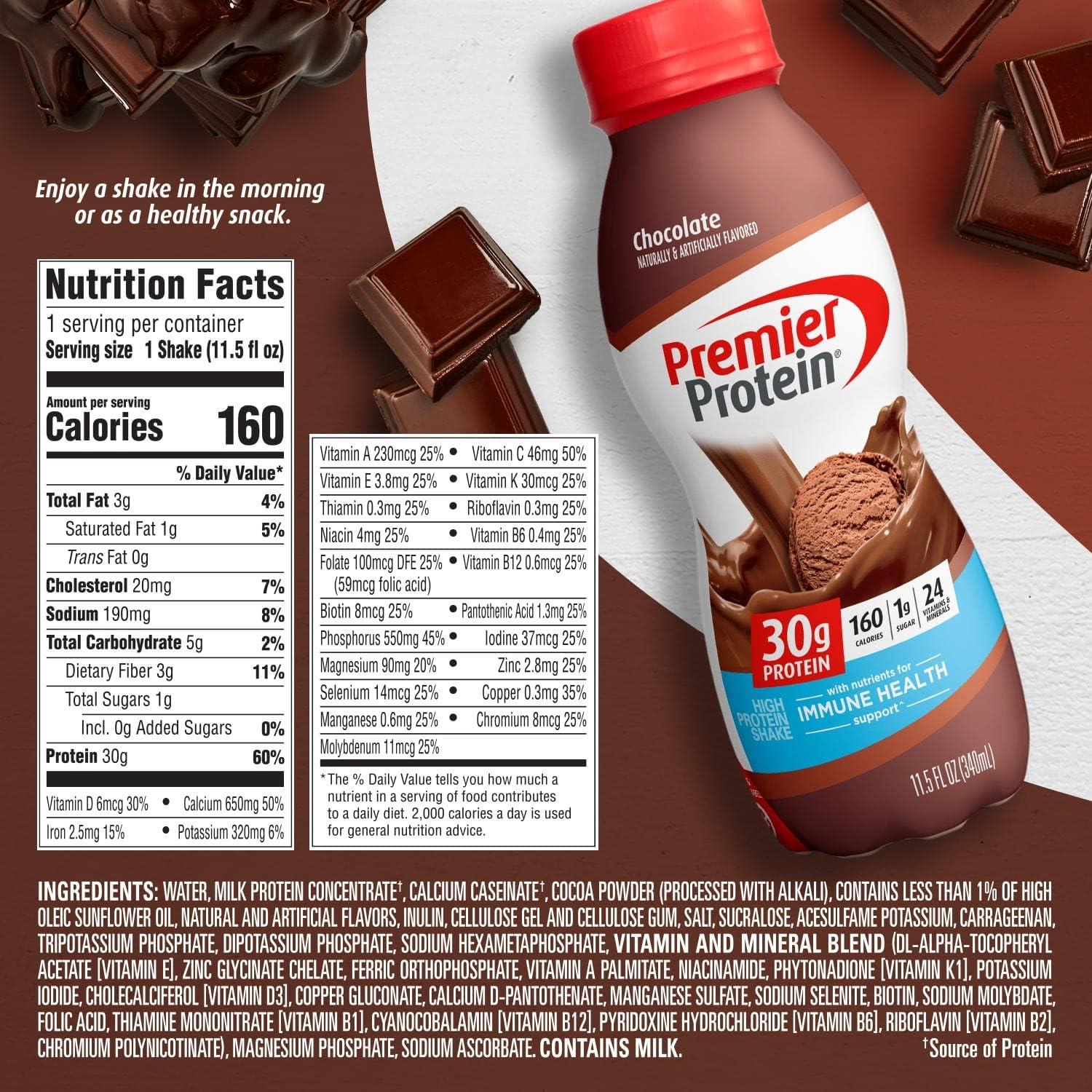 image:imagePremier Protein Shake LIMITED EDITION Salted Caramel Popcorn 30g Protein 1g Sugar 24 Vitamins amp Minerals to Support Immune Health 115 fl oz 12 PackChocolate