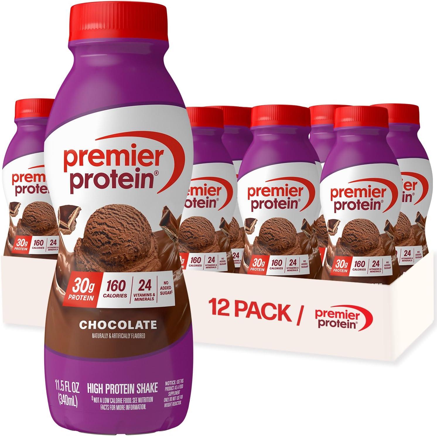 image:imagePremier Protein Shake LIMITED EDITION Salted Caramel Popcorn 30g Protein 1g Sugar 24 Vitamins amp Minerals to Support Immune Health 115 fl oz 12 PackChocolate
