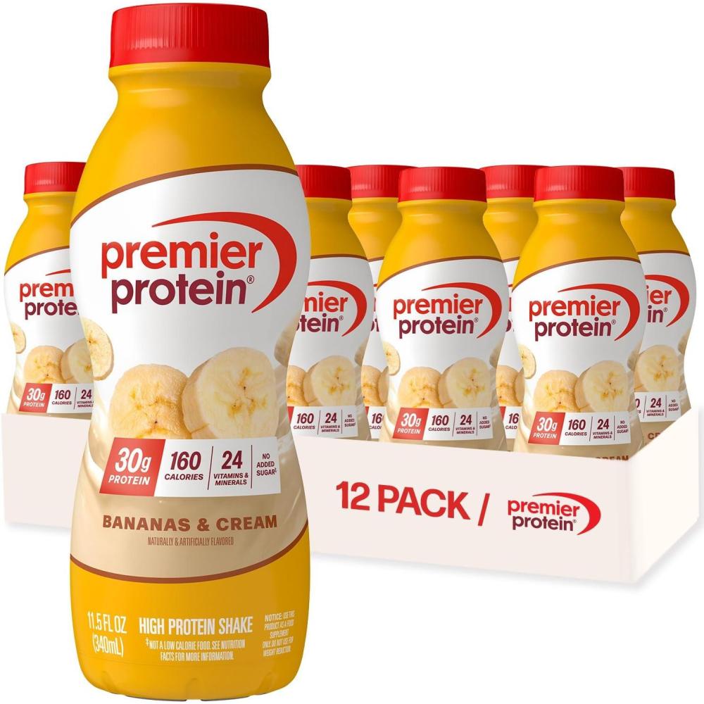 image:imagePremier Protein Shake LIMITED EDITION Salted Caramel Popcorn 30g Protein 1g Sugar 24 Vitamins amp Minerals to Support Immune Health 115 fl oz 12 PackBanana