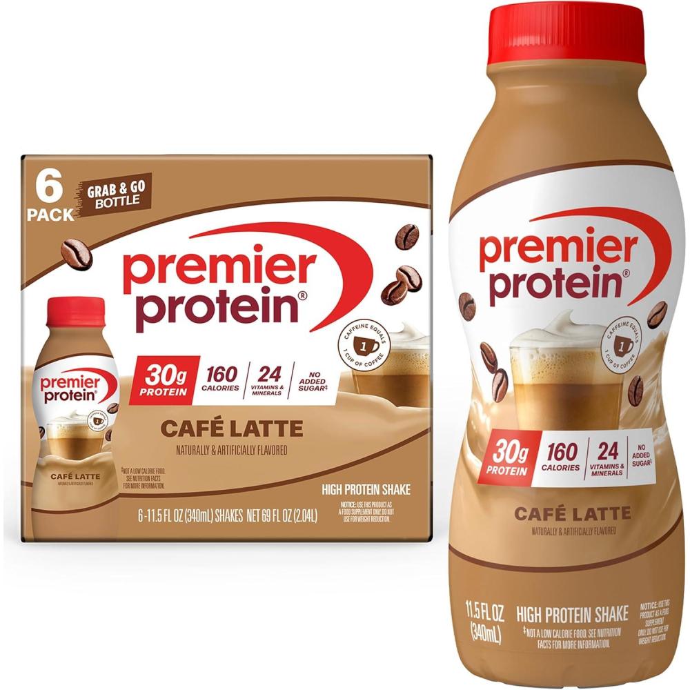 image:imagePremier Protein Shake LIMITED EDITION Salted Caramel Popcorn 30g Protein 1g Sugar 24 Vitamins amp Minerals to Support Immune Health 115 fl oz 12 PackCafe Latte with Caffeine
