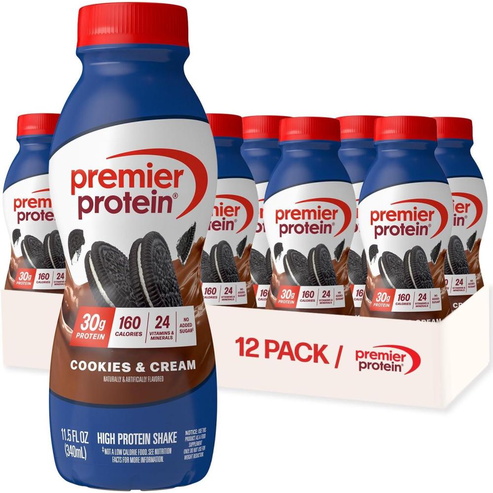 image:imagePremier Protein Shake LIMITED EDITION Salted Caramel Popcorn 30g Protein 1g Sugar 24 Vitamins amp Minerals to Support Immune Health 115 fl oz 12 PackCookies Cream