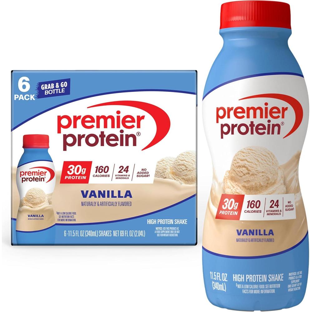 image:imagePremier Protein Shake LIMITED EDITION Salted Caramel Popcorn 30g Protein 1g Sugar 24 Vitamins amp Minerals to Support Immune Health 115 fl oz 12 PackVanilla