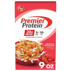 Premier Protein Mixed Berry Almond cereal, high protein cereal, protein rich breakfast or snack made with real berries and almonds, 30 Ounce – 1 Count(Mixed Berry)