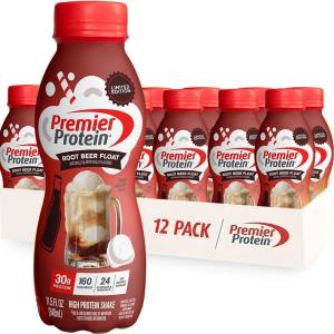 Premier Protein Shake, LIMITED EDITION Salted Caramel Popcorn, 30g Protein, 1g Sugar, 24 Vitamins & Minerals to Support Immune Health, 11.5 fl oz, 12 Pack(Limited Edition: Root Beer Float)