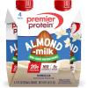 Premier Protein Non-Dairy Plant Based Almondmilk Protein Shake, Coffee with Caffeine for Energy – 20g Protein, 5g Sugar, 11 fl oz, 4 Pack(Vanilla)