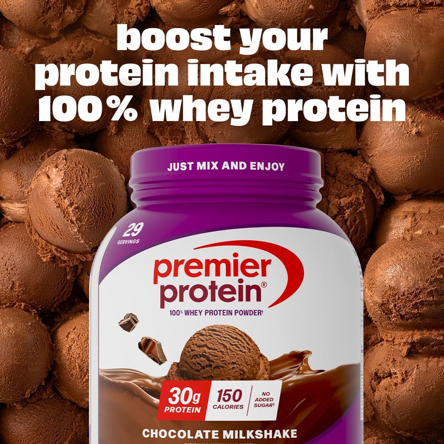 image:imagePremier Protein Powder Strawberry Milkshake 30g Protein No Added Sugar 100 Whey Protein Keto Friendly Soy amp Gluten Free 245 oz 17 ServingsChocolate