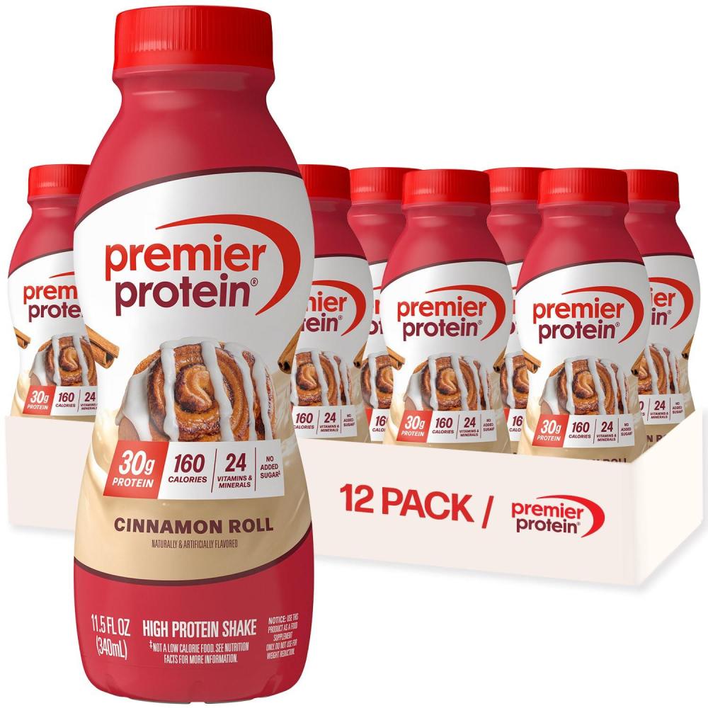 image:imagePremier Protein Shake LIMITED EDITION Orange Cream Swirl 30g Protein No Added Sugar 24 Vitamins amp Minerals to Support Immune Health 115 fl oz 12 PackCinnamon Roll