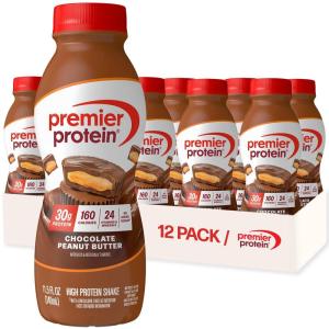 Premier Protein Shake, LIMITED EDITION Orange Cream Swirl, 30g Protein, No Added Sugar, 24 Vitamins & Minerals to Support Immune Health, 11.5 fl oz, 12 Pack(Chocolate Peanut Butter)