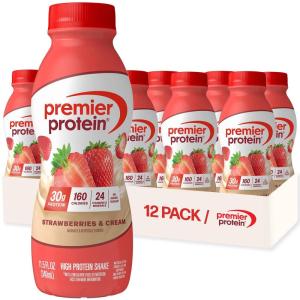 Premier Protein Shake, LIMITED EDITION Orange Cream Swirl, 30g Protein, No Added Sugar, 24 Vitamins & Minerals to Support Immune Health, 11.5 fl oz, 12 Pack(Strawberries & Cream)